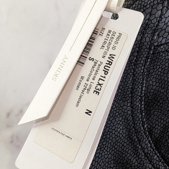 Freddy Pant Womens 4 Small Black WR UP Snake Booty Lifting Legging Skinny Low - Picture 9 of 14